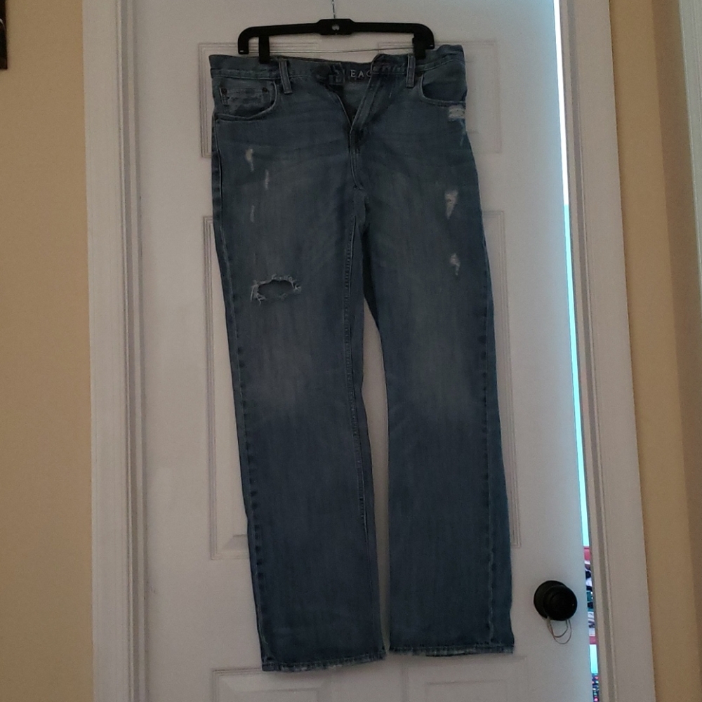 American Eagle Bootcut Ripped Jeans - Picture 2 of 5
